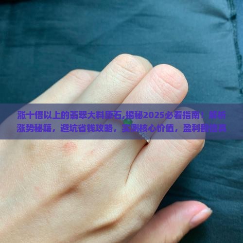 涨十倍以上的翡翠大料原石