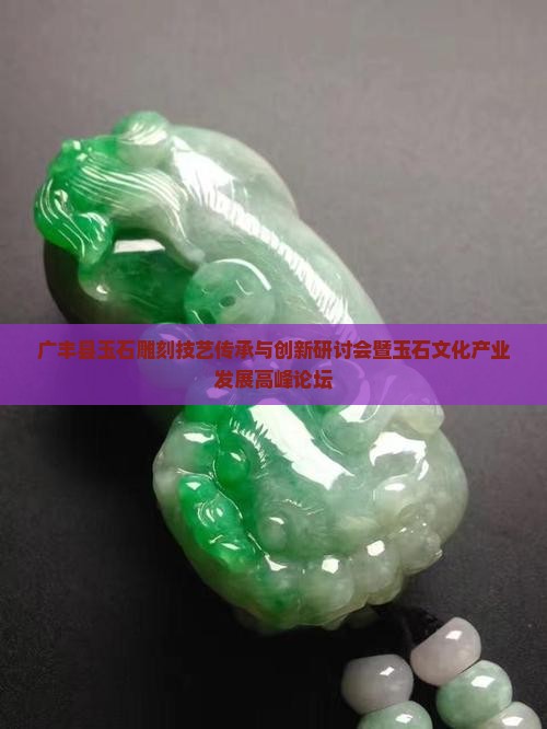 广丰县玉石雕刻技艺传承与创新研讨会暨玉石文化产业发展高峰论坛