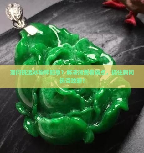 如何挑选冰糯种如意？解决消费者痛点，抓住新词热词攻略！