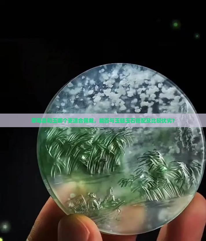 草莓晶和玉哪个更适合佩戴，能否与玉髓玉石搭配及比较优劣？