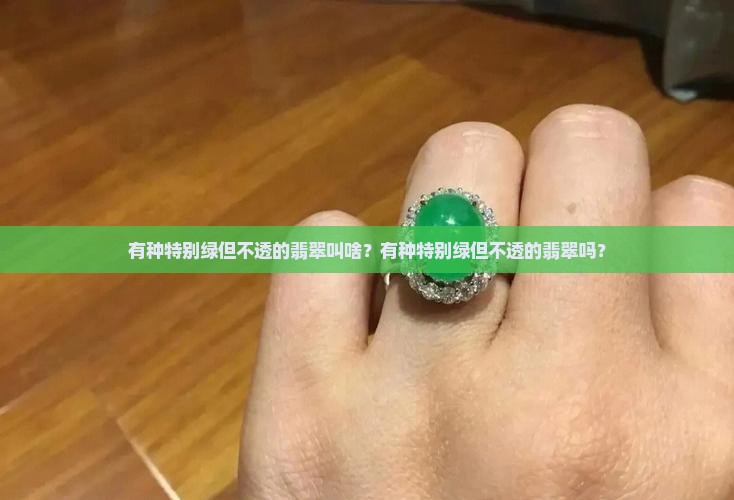 有种特别绿但不透的翡翠叫啥？有种特别绿但不透的翡翠吗？