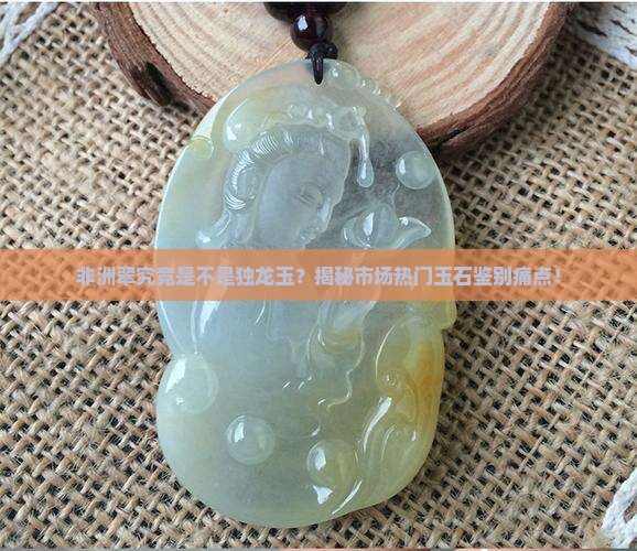 非洲翠究竟是不是独龙玉？揭秘市场热门玉石鉴别痛点！