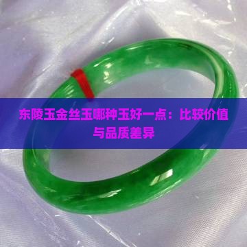 东陵玉金丝玉哪种玉好一点：比较价值与品质差异
