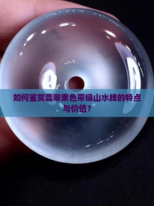 如何鉴赏翡翠紫色带绿山水牌的特点与价值？