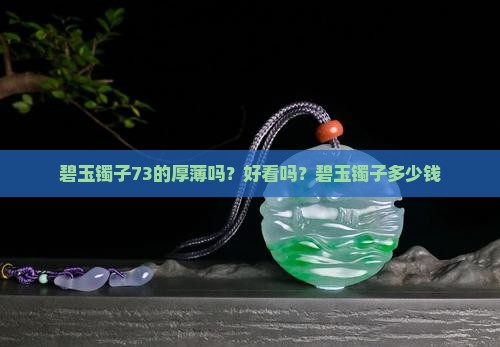 碧玉镯子73的厚薄吗？好看吗？碧玉镯子多少钱