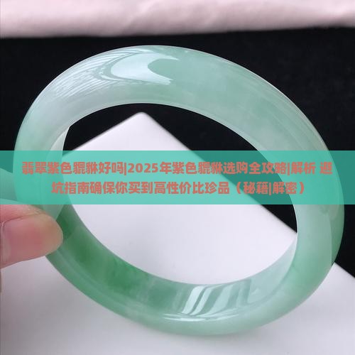 翡翠紫色貔貅好吗