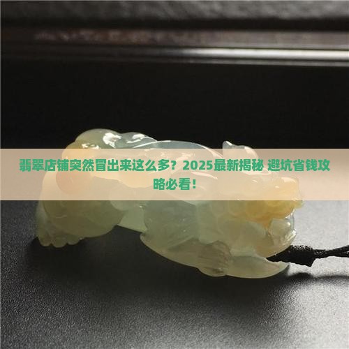 最近咋那么多卖翡翠的店铺呢