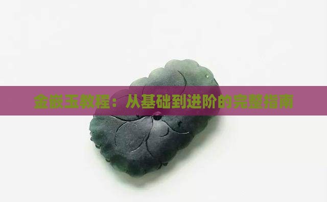 金嵌玉教程