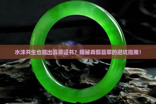 水沫共生可以出翡翠证书吗