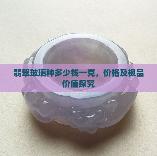 翡翠玻璃种多少钱一克，价格及极品价值探究