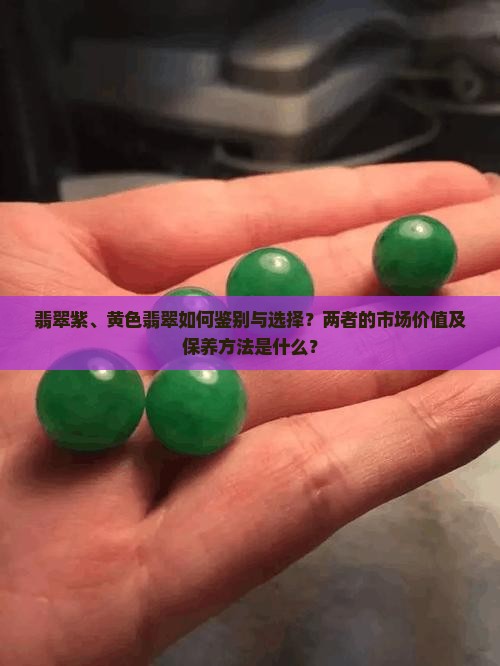 翡翠紫、黄色翡翠如何鉴别与选择？两者的市场价值及保养方法是什么？
