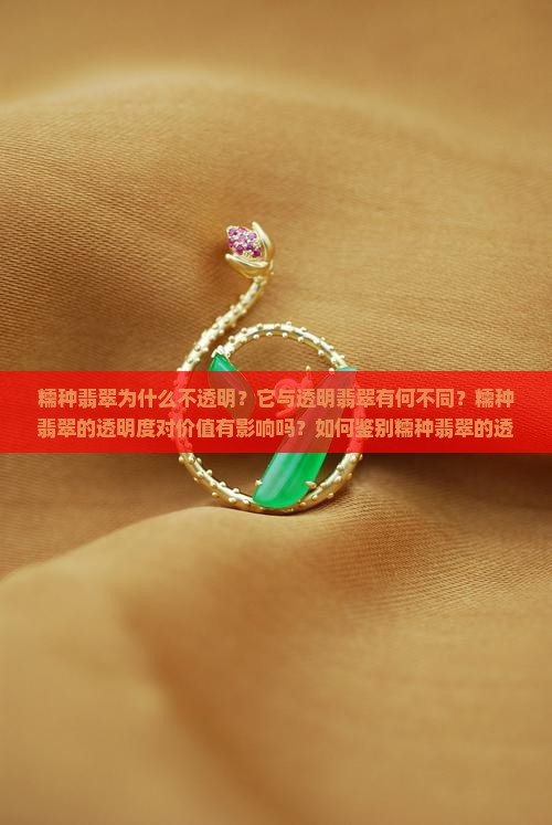 糯种翡翠为什么不透明？它与透明翡翠有何不同？糯种翡翠的透明度对价值有影响吗？如何鉴别糯种翡翠的透明度？