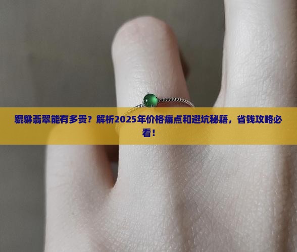 貔貅翡翠能有多贵