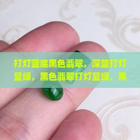 打灯蓝底黑色翡翠