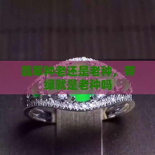 翡翠是不是带绿就是老种