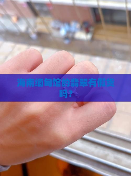 海南缅甸馆翡翠有假货吗
