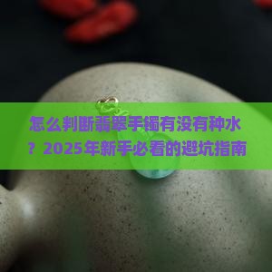 怎么判断翡翠手镯有没有种水