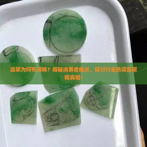 翡翠为何布满棉？揭秘消费者痛点，探讨行业热词翡翠棉真相！
