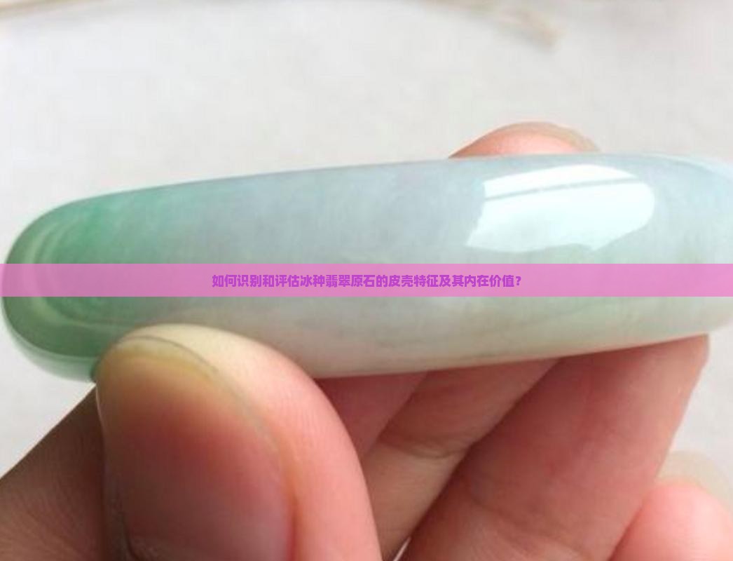 如何识别和评估冰种翡翠原石的皮壳特征及其内在价值？