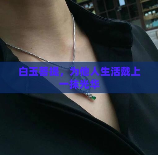 白玉菩提，为他人生活戴上一抹光华