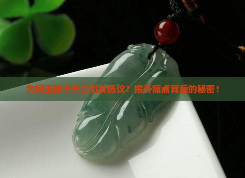 为何玉镯子开口引发热议？揭开痛点背后的秘密！