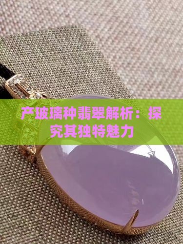 产玻璃种翡翠解析：探究其独特魅力