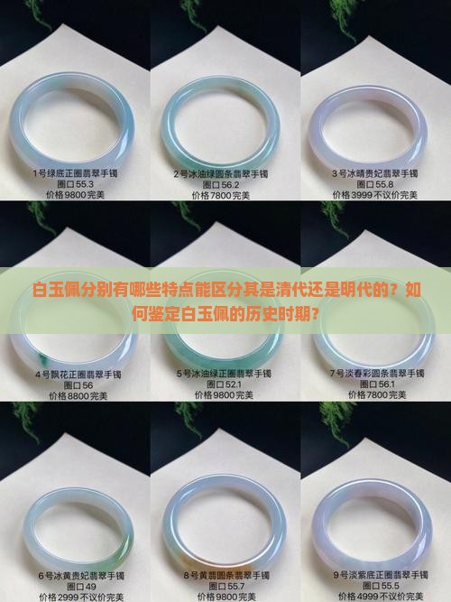 白玉佩分别有哪些特点能区分其是清代还是明代的？如何鉴定白玉佩的历史时期？
