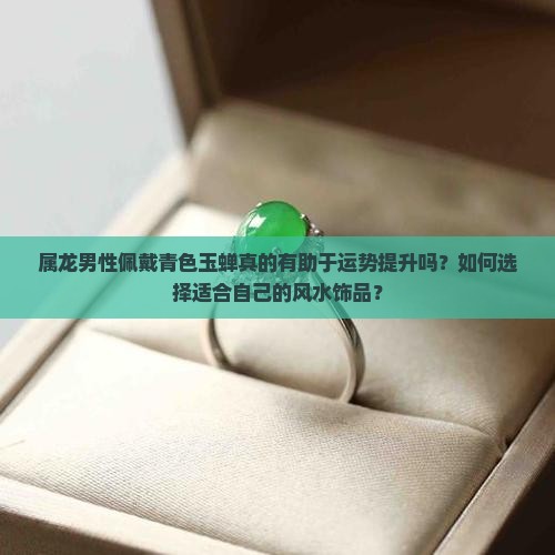 属龙男性佩戴青色玉蝉真的有助于运势提升吗？如何选择适合自己的风水饰品？