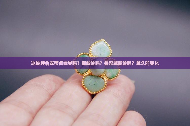 冰糯种翡翠带点绿贵吗？能戴透吗？会越戴越透吗？戴久的变化