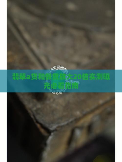 a货和假货放大20倍