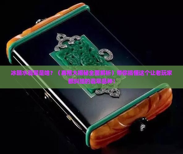 冰晴水翡翠是啥