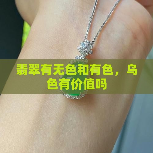 翡翠有乌色有价值吗