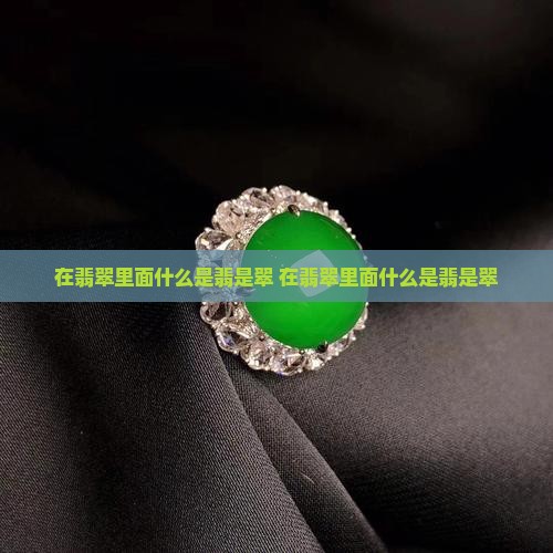 在翡翠里面什么是翡是翠
