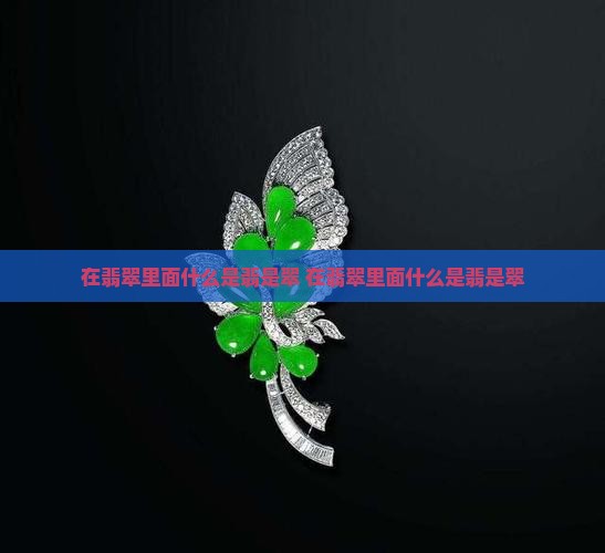 在翡翠里面什么是翡是翠