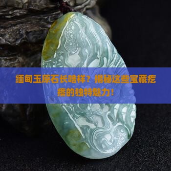 缅甸玉原石的特征