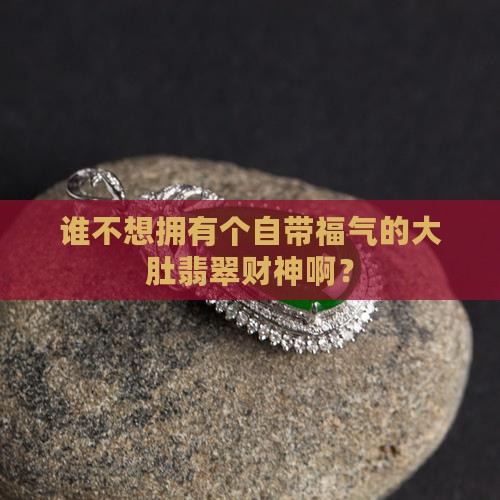 带大肚翡翠财神