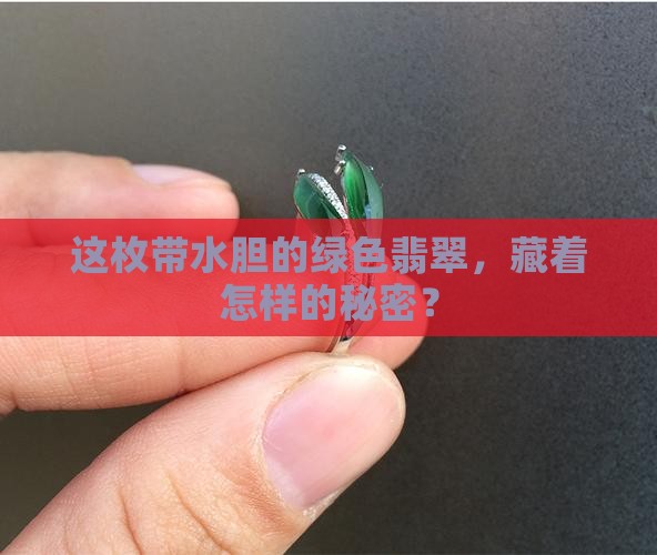 带水胆的绿色翡翠