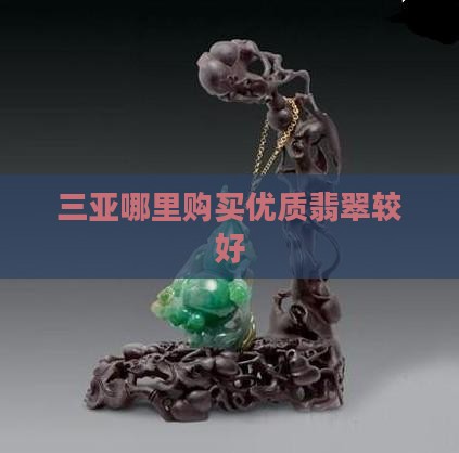 三亚哪里买缅甸翡翠最好
