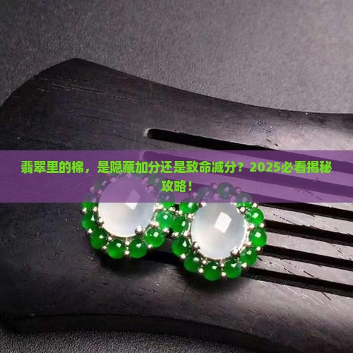 翡翠有棉的好还不好
