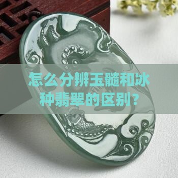 怎么分辨玉髓跟冰种翡翠的区别呢