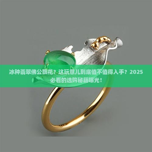 冰种翡翠佛公飘花