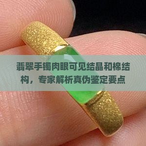 翡翠手镯肉眼可见结晶和棉结构，专家解析真伪鉴定要点