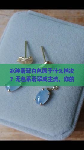 冰种翡翠白色属于什么档次？无色系翡翠成主流，你的预算够吗？
