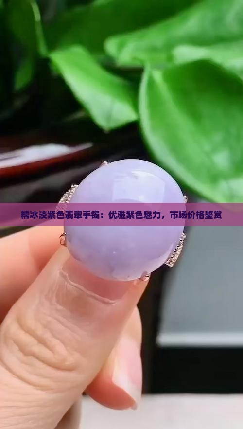 糯冰淡紫色翡翠手镯：优雅紫色魅力，市场价格鉴赏