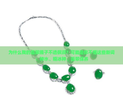 为什么我的翡翠镯子不透很润？可能是你不懂这些新词：种水、糯冰种、翡翠保养