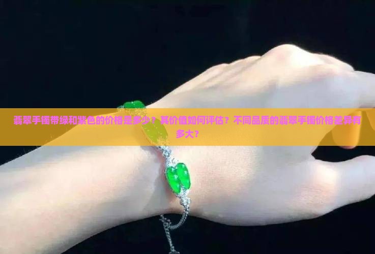 翡翠手镯带绿和紫色的价格是多少？其价值如何评估？不同品质的翡翠手镯价格差异有多大？