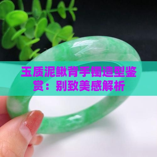 玉质泥鳅背手镯造型鉴赏：别致美感解析
