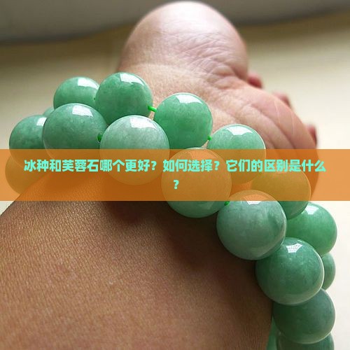 冰种和芙蓉石哪个更好？如何选择？它们的区别是什么？