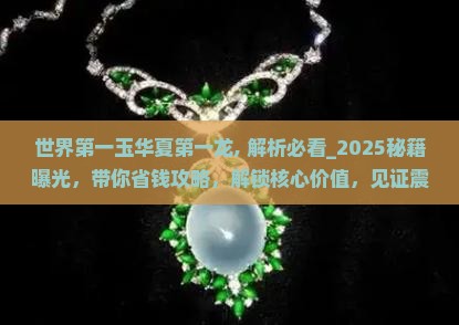 世界第一玉华夏第一龙
