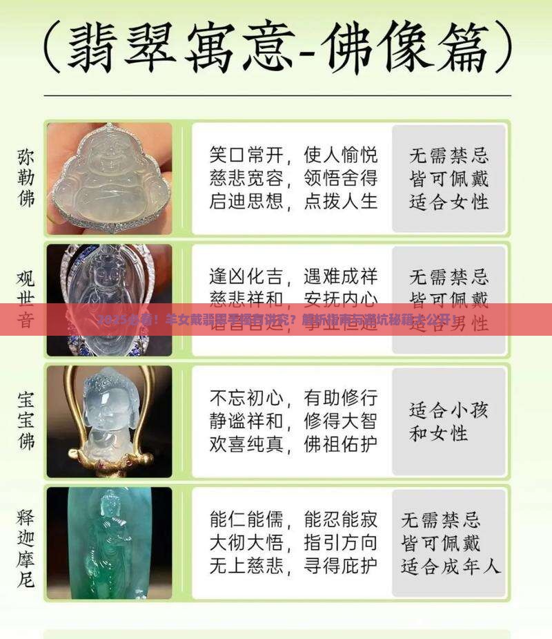 羊年出生能戴翡翠手镯吗女